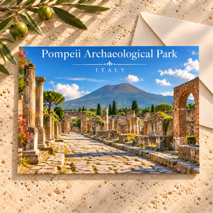 Pompeii Italy Ancient Ruins Postcard