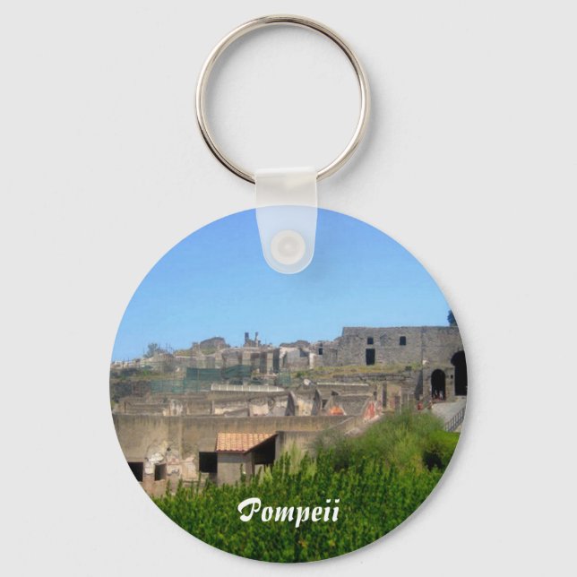 Pompeii Italy Keychain (Front)
