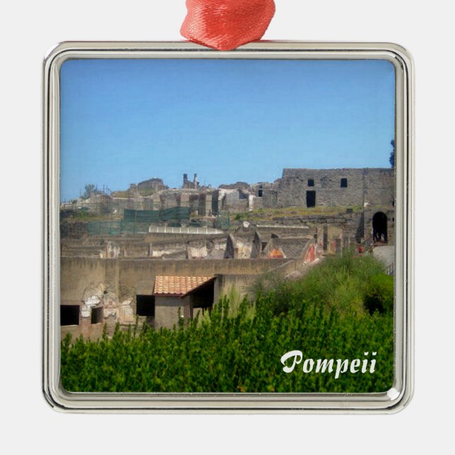 Pompeii Italy Metal Ornament (Front)