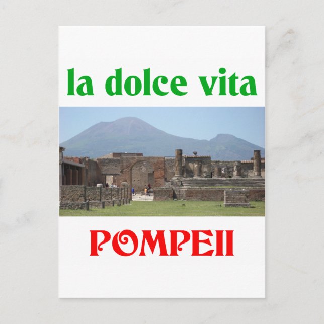Pompeii Italy Postcard (Front)