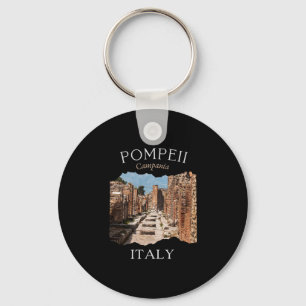 Pompeii Italy Tourist Souvenir Europe Vacation Rom Keychain