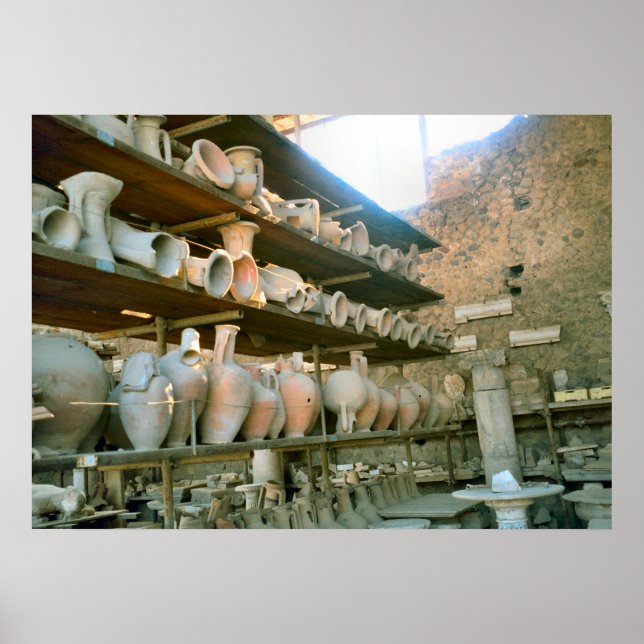 Pompeii, Storeroom for excavated pottery Poster (Front)