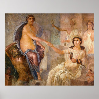 Pompeii Temple of Isis Io and Isis Poster