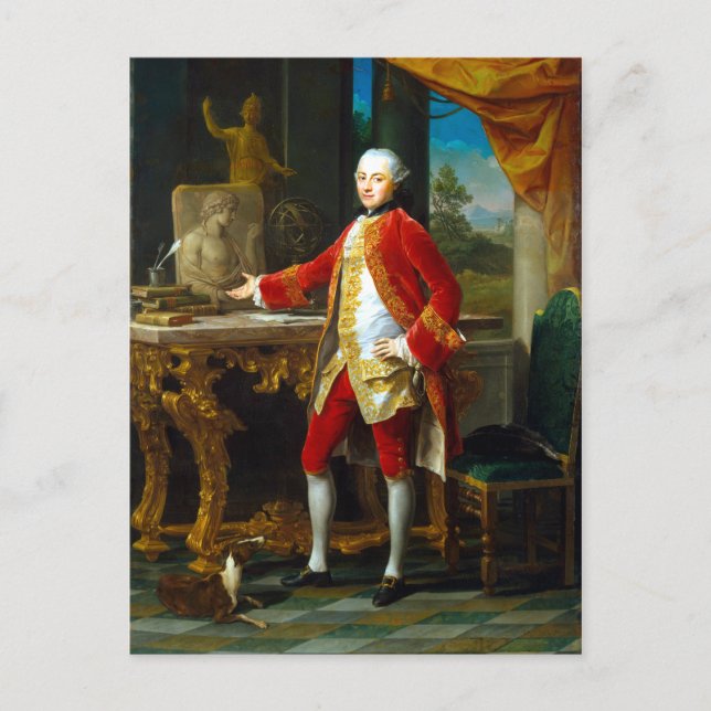 Pompeo Batoni Portrait of a Young Man Postcard (Front)