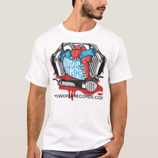 pompes de hip hop dans des nos T-shirts de coeurs