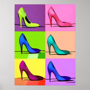 Pompes de Stiletto, Poster d'Art à talons hauts