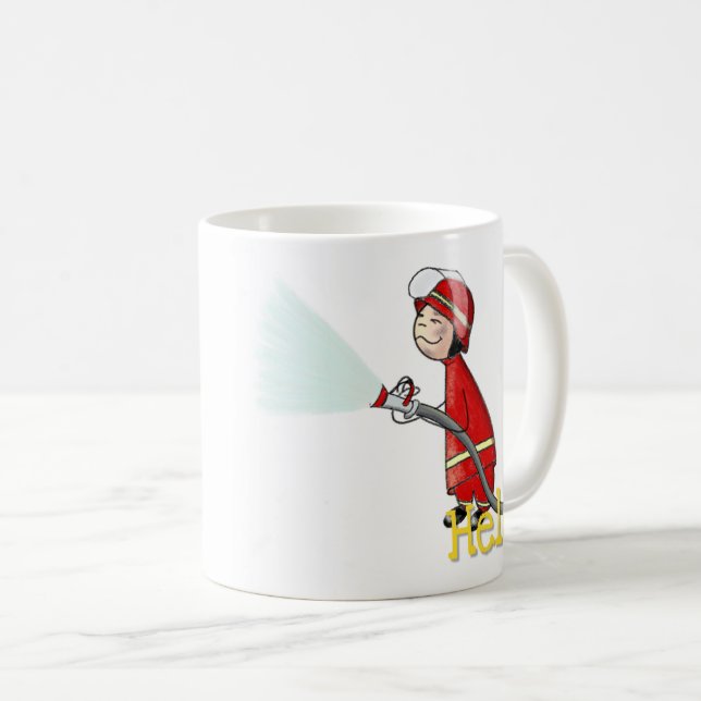 Pompier Firefighter Fire Brigade Tasse Mug (Devant droit)