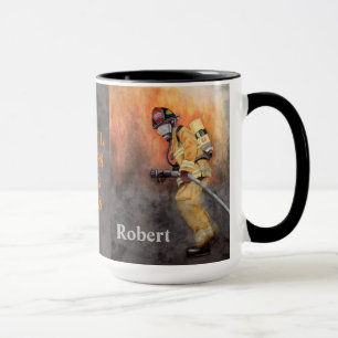 Pompier Mug Tous les héros ne portent pas Capes Cu