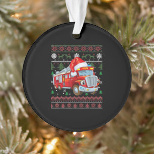 Pompier Pompier Noël mignon garçon Santa Hat