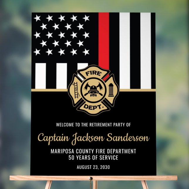 Pompier Service des incendies Parti de retraite (Neutre)