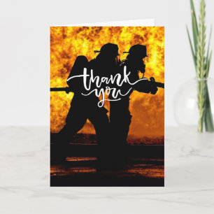 Pompiers de flamme Merci Note