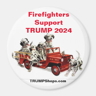 Pompiers Soutien TRUMP 2024 Dalmations aimant