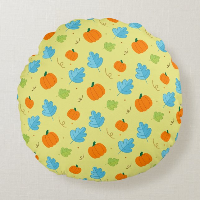Pompoen Round Pillow (Front)