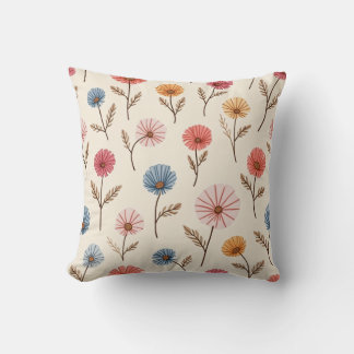 pompom flower pillow cushion