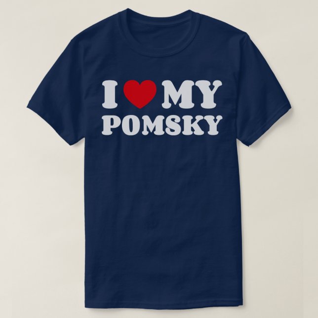 Pomsky 1 T-Shirt (Design Front)