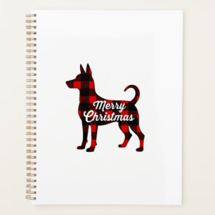 Pomsky Christmas Dog Mom Dad Plaid Gift T-Shirt (2 Planner