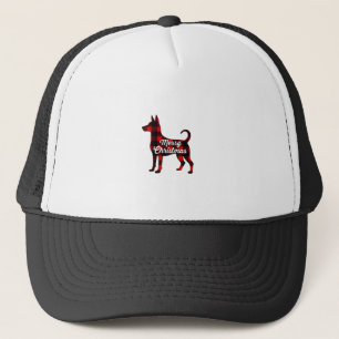 Pomsky Christmas Dog Mom Dad Plaid Gift T-Shirt (2 Trucker Hat