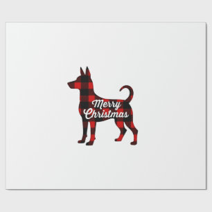 Pomsky Christmas Dog Mom Dad Plaid Gift T-Shirt (2 Wrapping Paper