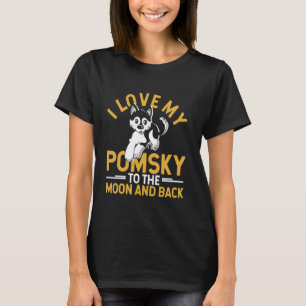 Pomsky Dog Owner - Pomskies Dog Owner - Funny Poms T-Shirt