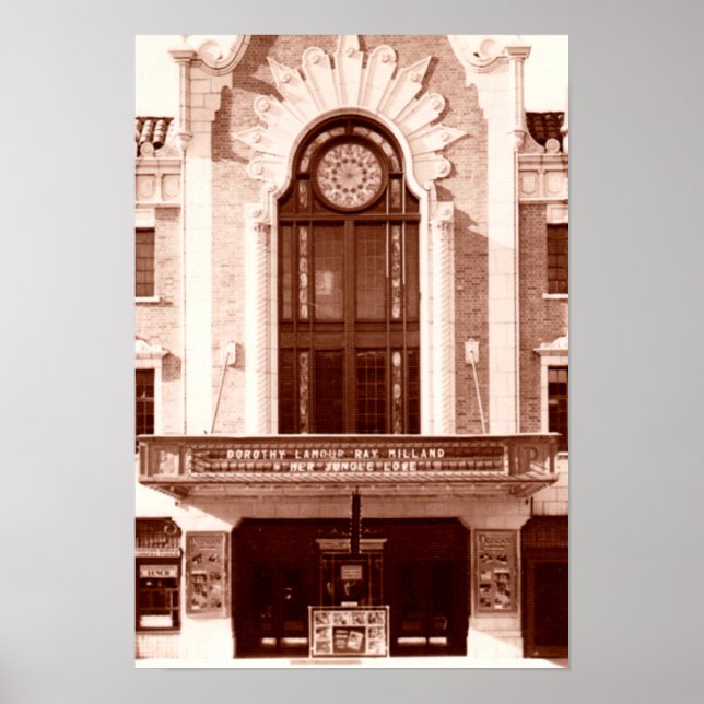 Ponca City Oklahoma Poncan Theatre 1938 Poster (Front)