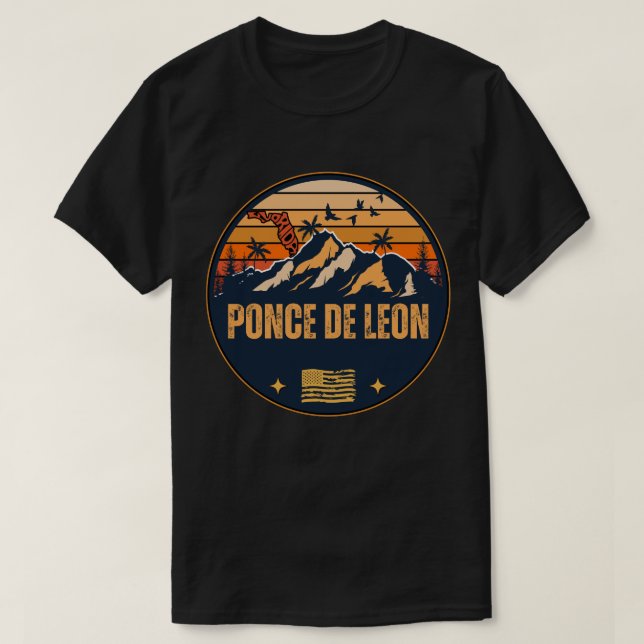 Ponce de Leon, Florida  T-Shirt (Design Front)