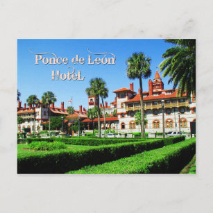 Ponce de Leon Hotel, St. Augustine, Florida Postcard