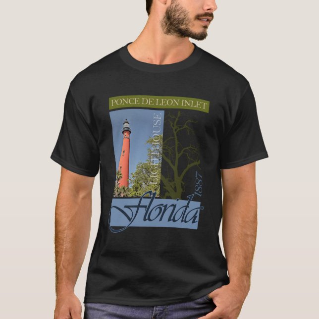 Ponce De Leon Inlet Lighthouse Florida 1887 T-Shirt (Front)