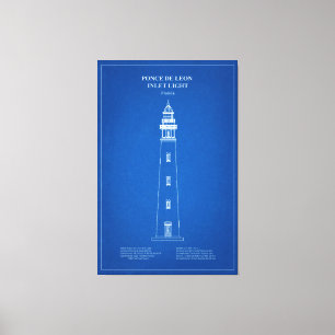 Ponce de Leon Inlet Lighthouse – Florida - AD Canvas Print