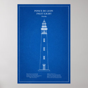 Ponce de Leon Inlet Lighthouse – Florida - AD Poster
