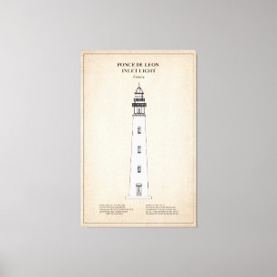 Ponce de Leon Inlet Lighthouse - Florida - SBD Canvas Print