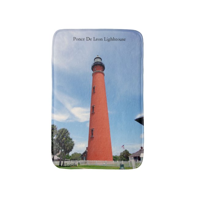 Ponce De Leon Lighthouse bathmat (Front Vertical)