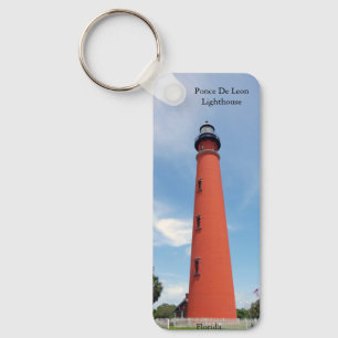 Ponce De Leon Lighthouse metal key chain