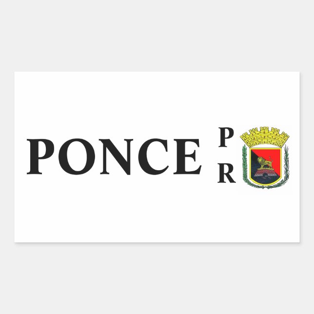 Ponce, Puerto Rico Sticker (Front)