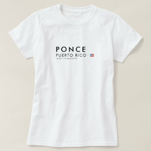 Ponce Puerto Rico T-Shirt Coordinates Tee
