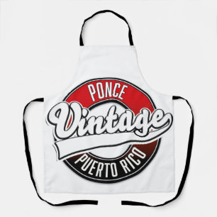Ponce Puerto Rico vintage logo Apron