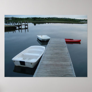 Pond and Boats Poster