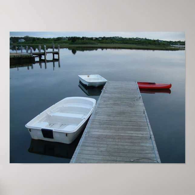 Pond and Boats Poster (Front)