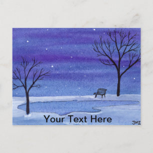 Pond Bench  Postcard