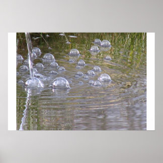pond bubbles poster