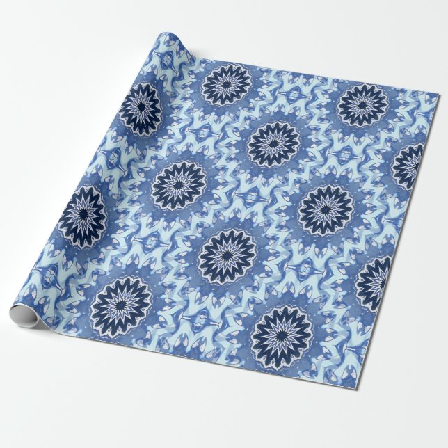 Pond flowers.... wrapping paper (Unrolled)