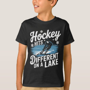 Pond Hockey Hits Different Shinny  T-Shirt
