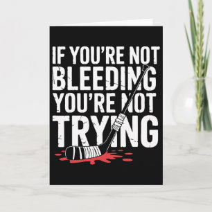 Pond Hockey Player Hard Shinny Card