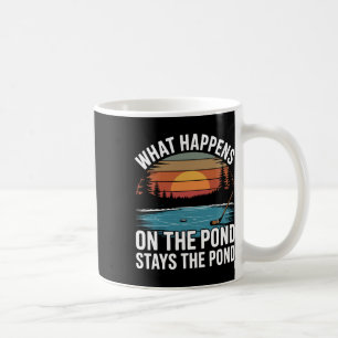 Pond Hockey Player On The Pond Coffee Mug