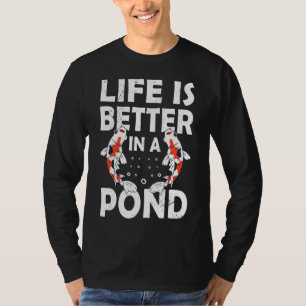 Pond Koi Fish Food Pond Fish Koi And Goldfish Fis T-Shirt