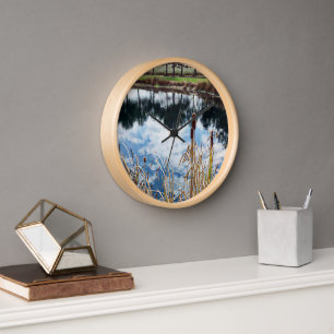 Pond Landscape Nature Photography Art   Clock