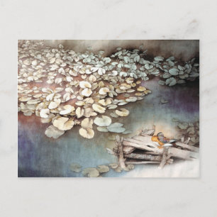 Pond life, Classical Chinese Art Postcard