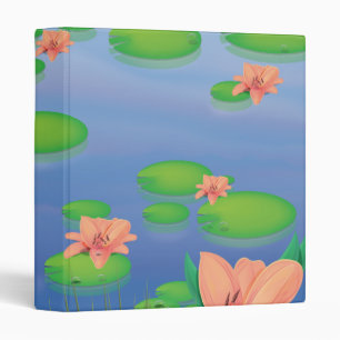 Pond Lilly Leafs Binder