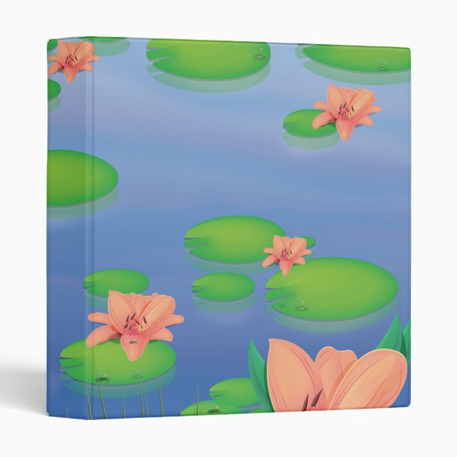 Pond Lilly Leafs Binder (Front/Spine)