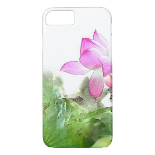 POND LOTUS l Chinese Brush Painting Art iPhone 8/7 Case