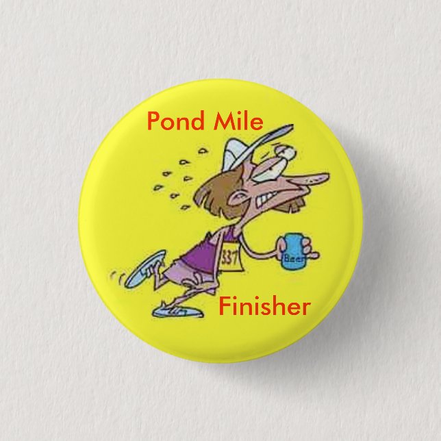 Pond Mile Finisher Button (Front)